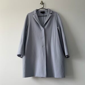 Minimalist Italian Wool Banana Republic Coat Light Blue